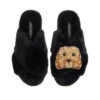 Classic Laines Slippers With Enki-Doo The Cockapoo Brooch