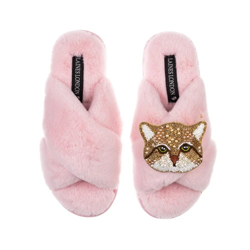 Classic Laines Slippers With Tom Cat Brooch - Image 3