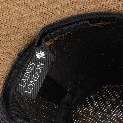 Straw Woven Hat With Embellished Mrs Heel Brooch - Image 6