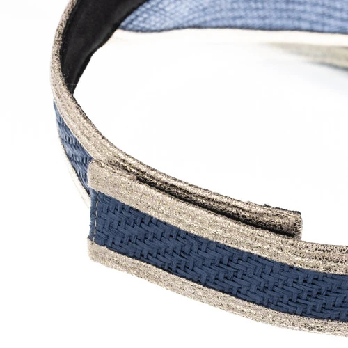 Straw Woven Visor With Evil Eye Brooch - Image 6