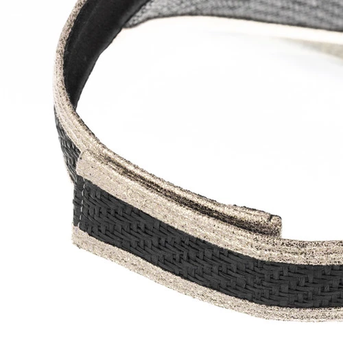 Straw Woven Visor With Evil Eye Brooch - Image 10