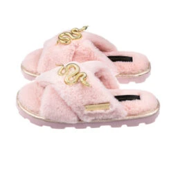 Ultralight Chic Slippers With Metal Gold Snake Brooches