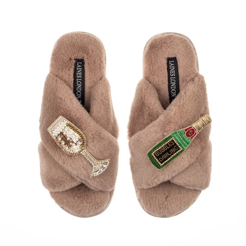 Classic Laines Slippers With Bubbles Darling Brooches - Image 7