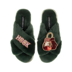 Classic Laines Slippers With Boxing Brooches